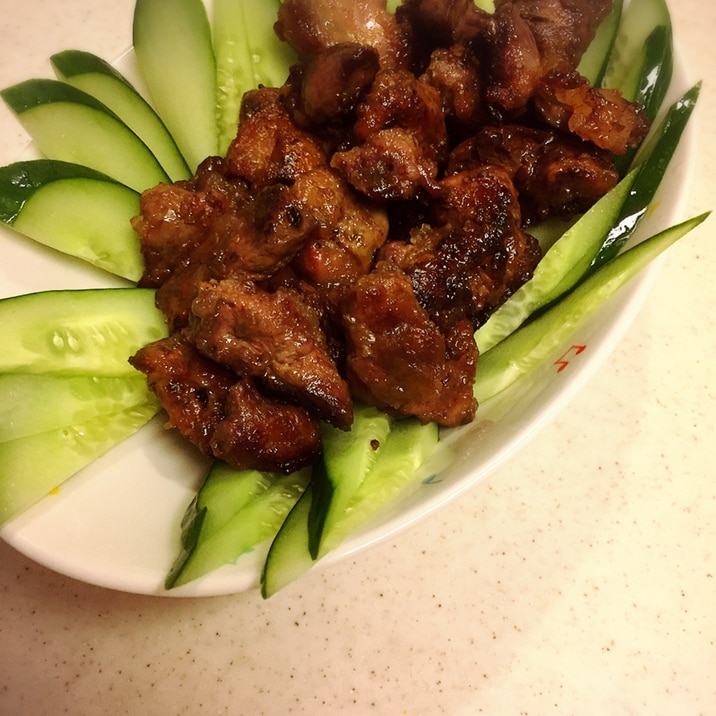 おいしい鶏肝塩麹唐揚げ